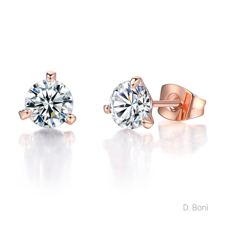 BOUCLES D'OREILLES MARIEE<BR>Solitaire Or