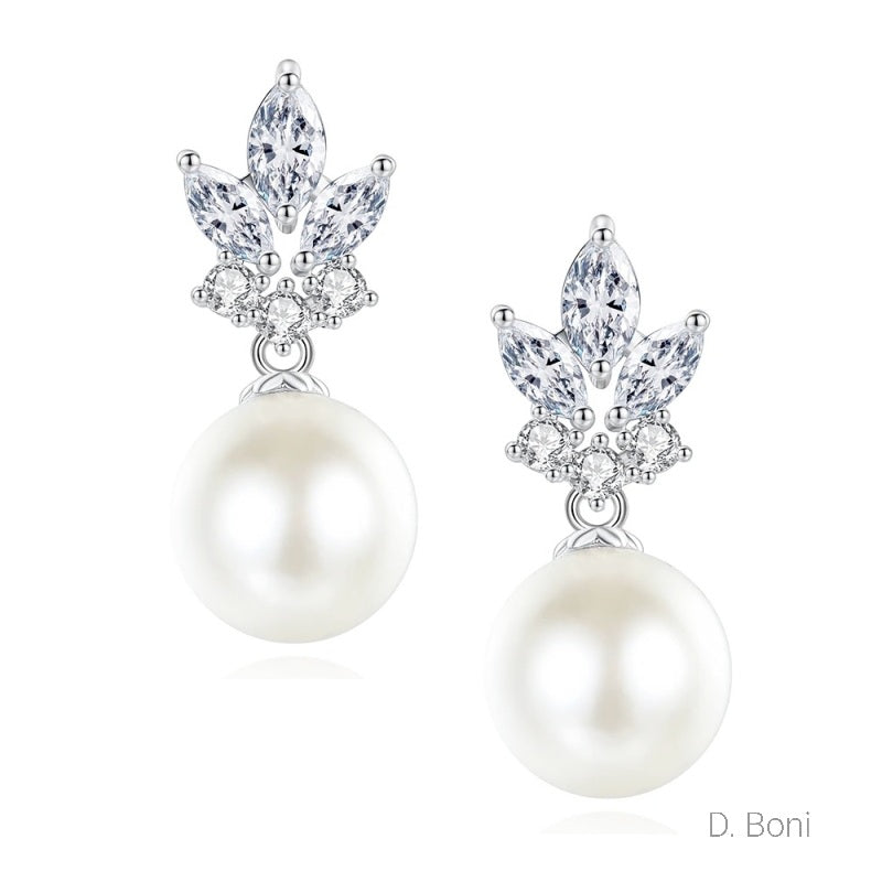 BOUCLES D'OREILLES MARIEE<BR>Camélia