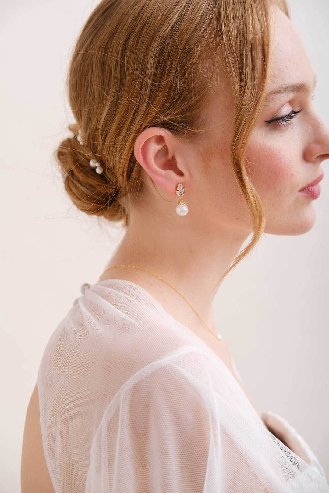 BOUCLES D'OREILLES MARIEES<BR>Margaux or rose