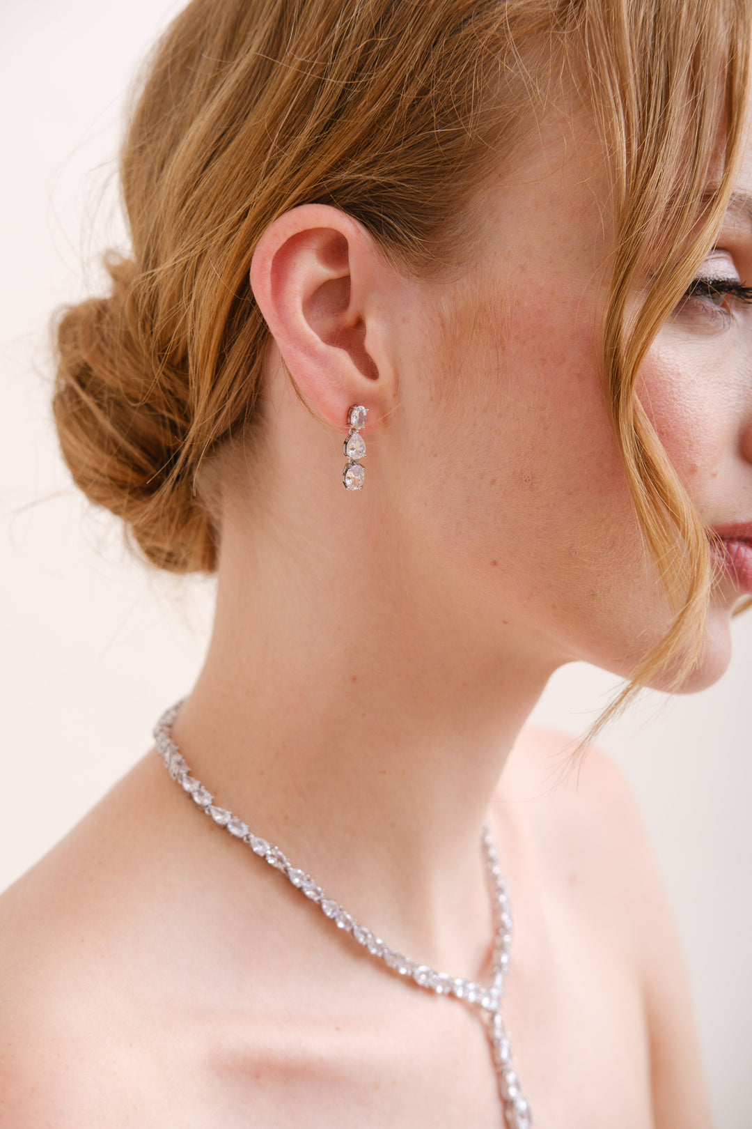 BOUCLES D'OREILLES MARIEE<BR>Marion or rose