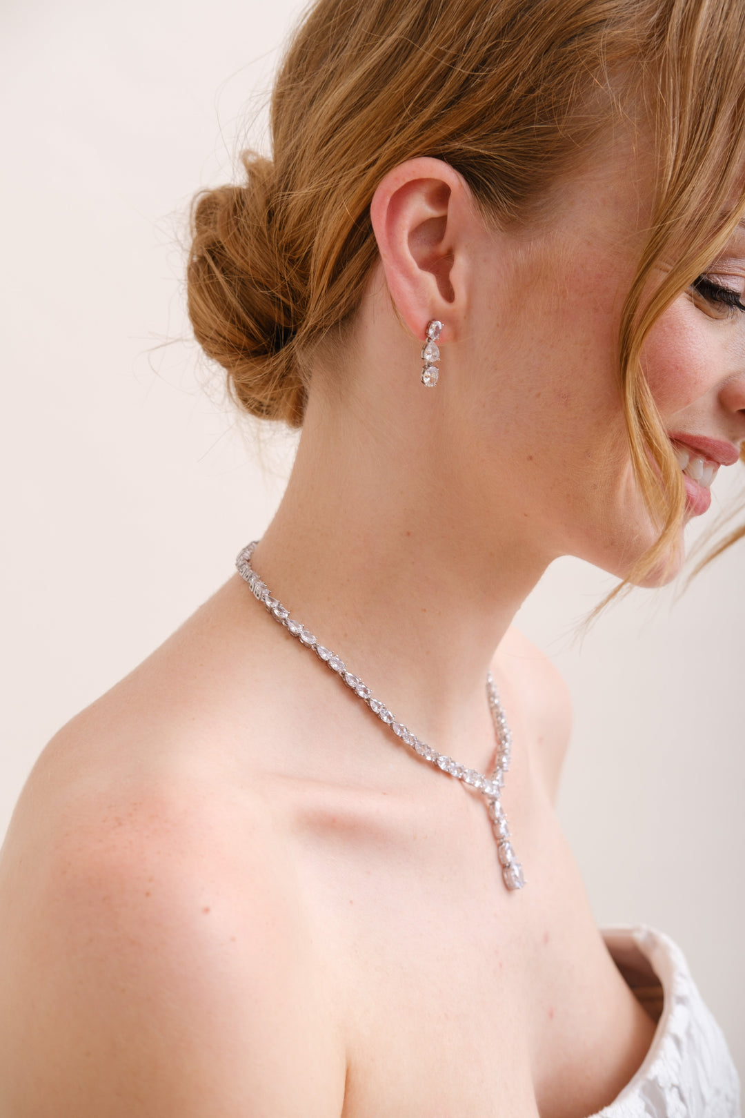 BOUCLES D'OREILLES MARIEE<BR>Marion or rose