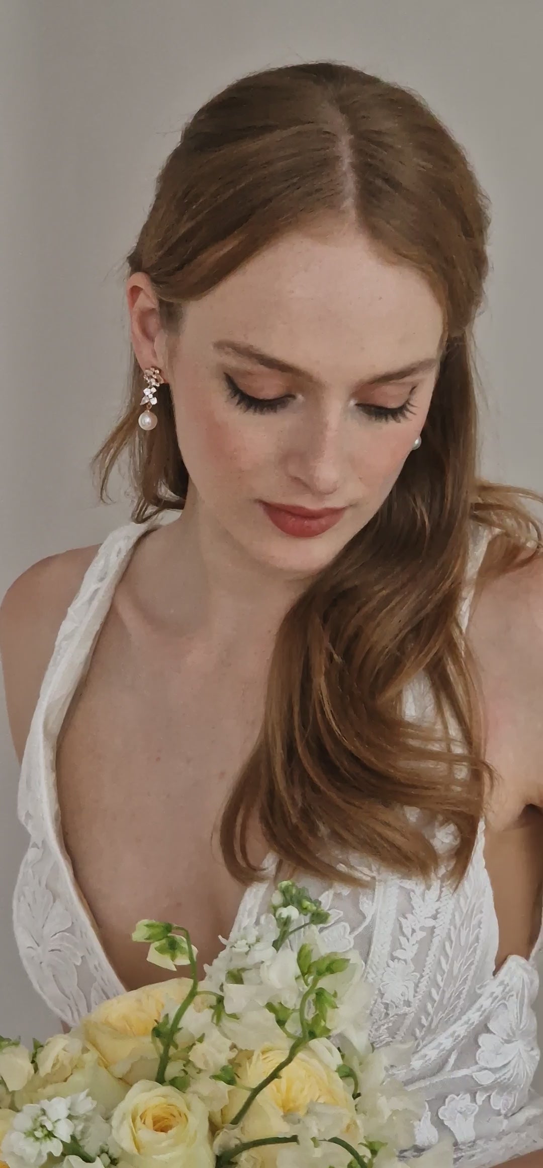 BOUCLES D'OREILLES MARIEE<BR>Marie or rose