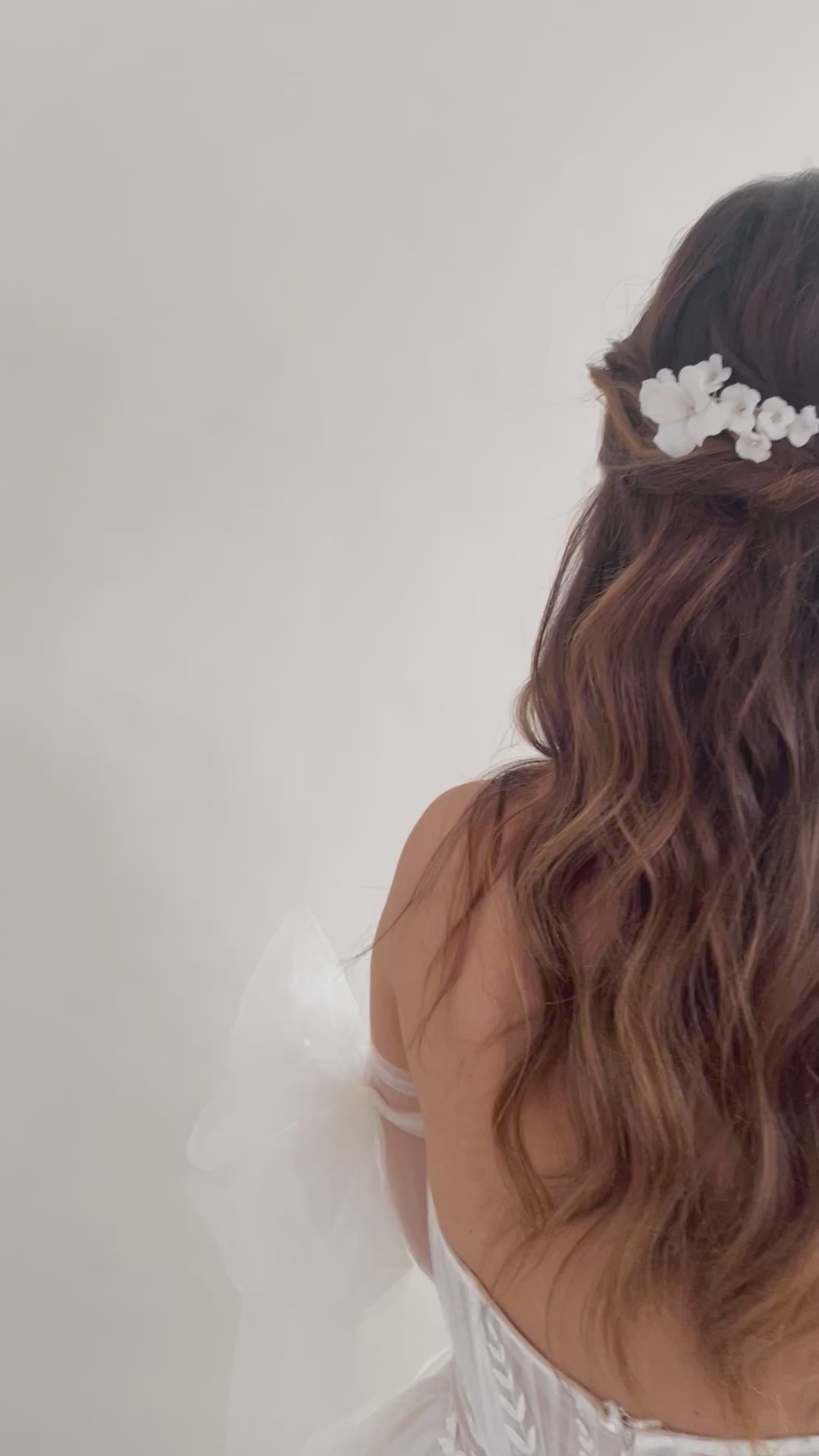 CLIP CHEVEUX MARIEE<BR>Floriane (lot de 2)