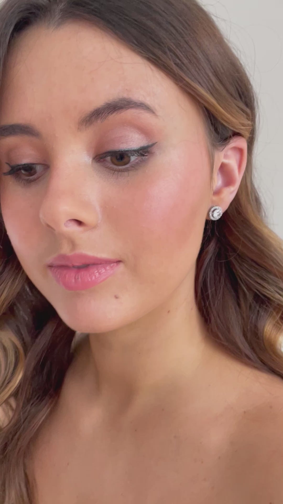 BOUCLES D'OREILLES MARIEE<BR>Claire Or rose