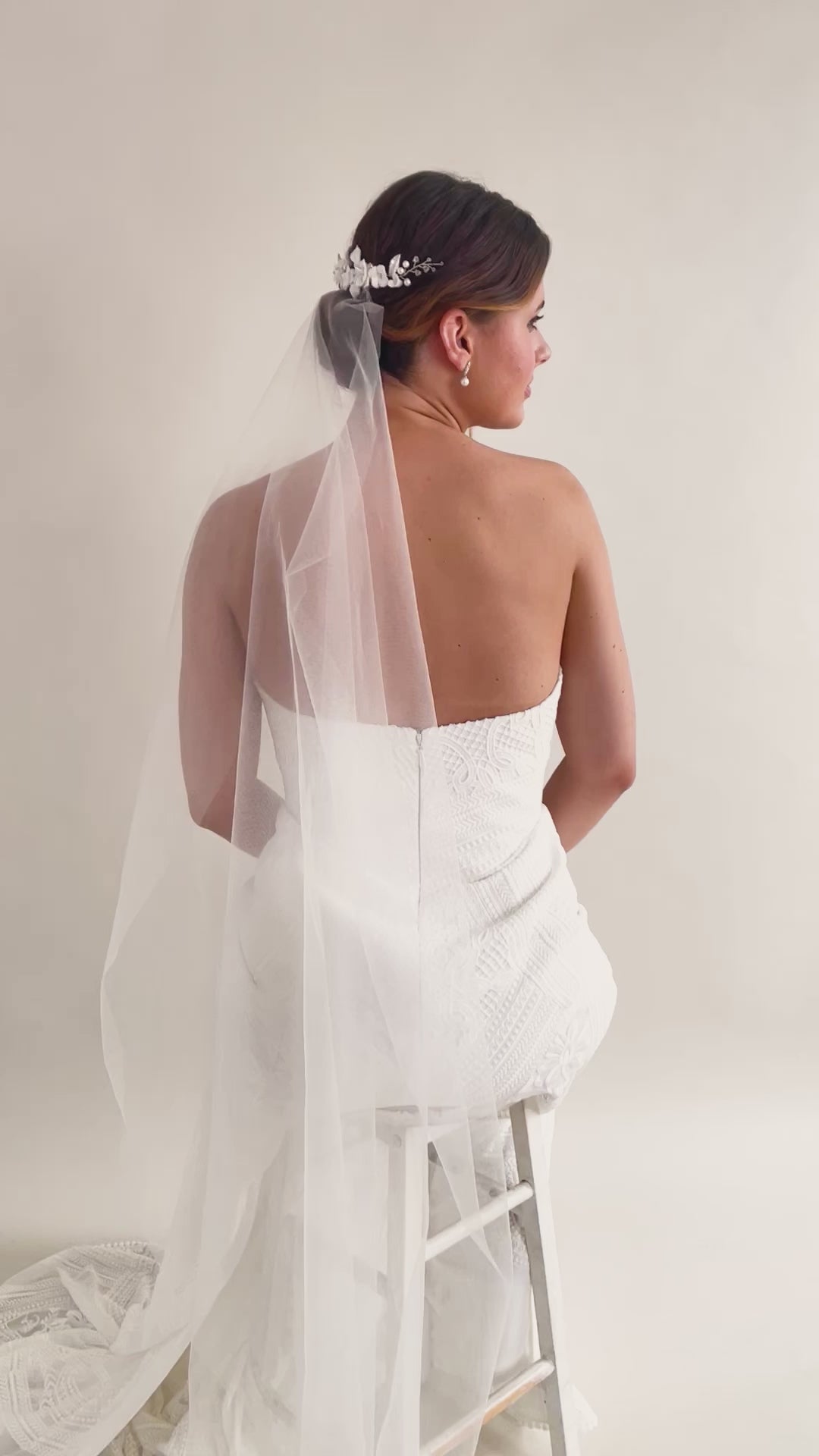 ACCESSOIRE CHEVEUX MARIAGE FLEURI<BR>Juliette (lot de 2)