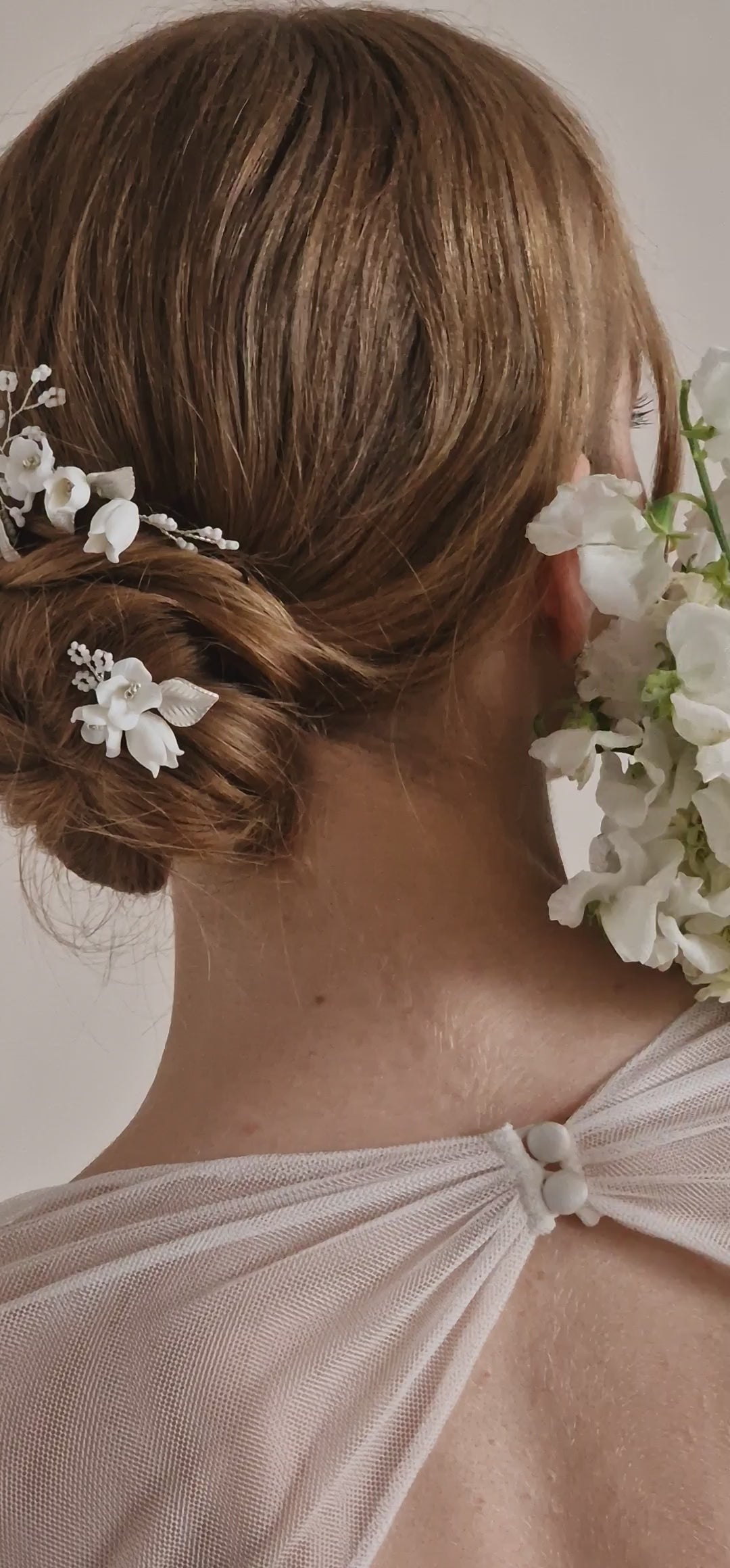 DUO PIC A CHIGNON ET PEIGNE<BR>Clara (1 peigne et 1 pic à chignon)