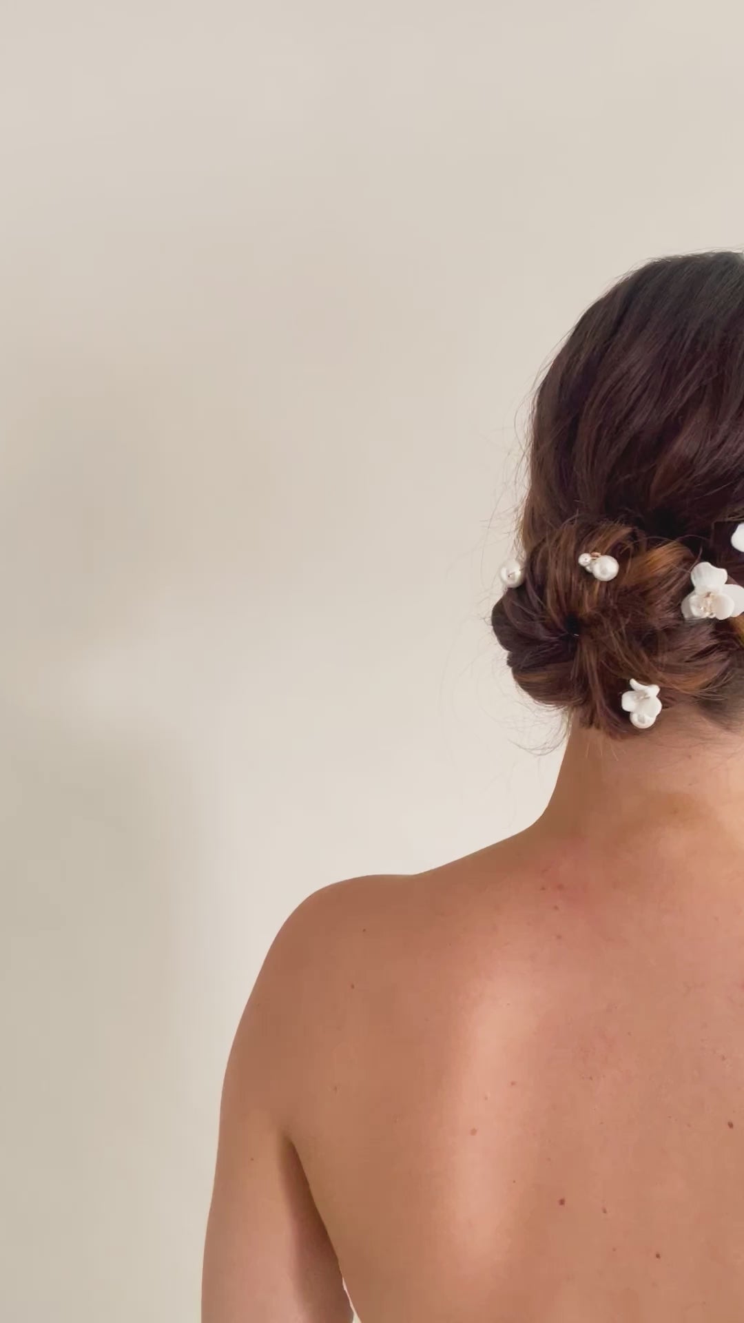 PICS A CHIGNON PERLES ET FLEURS<BR>Flora Pearl (lot de 6 pics)