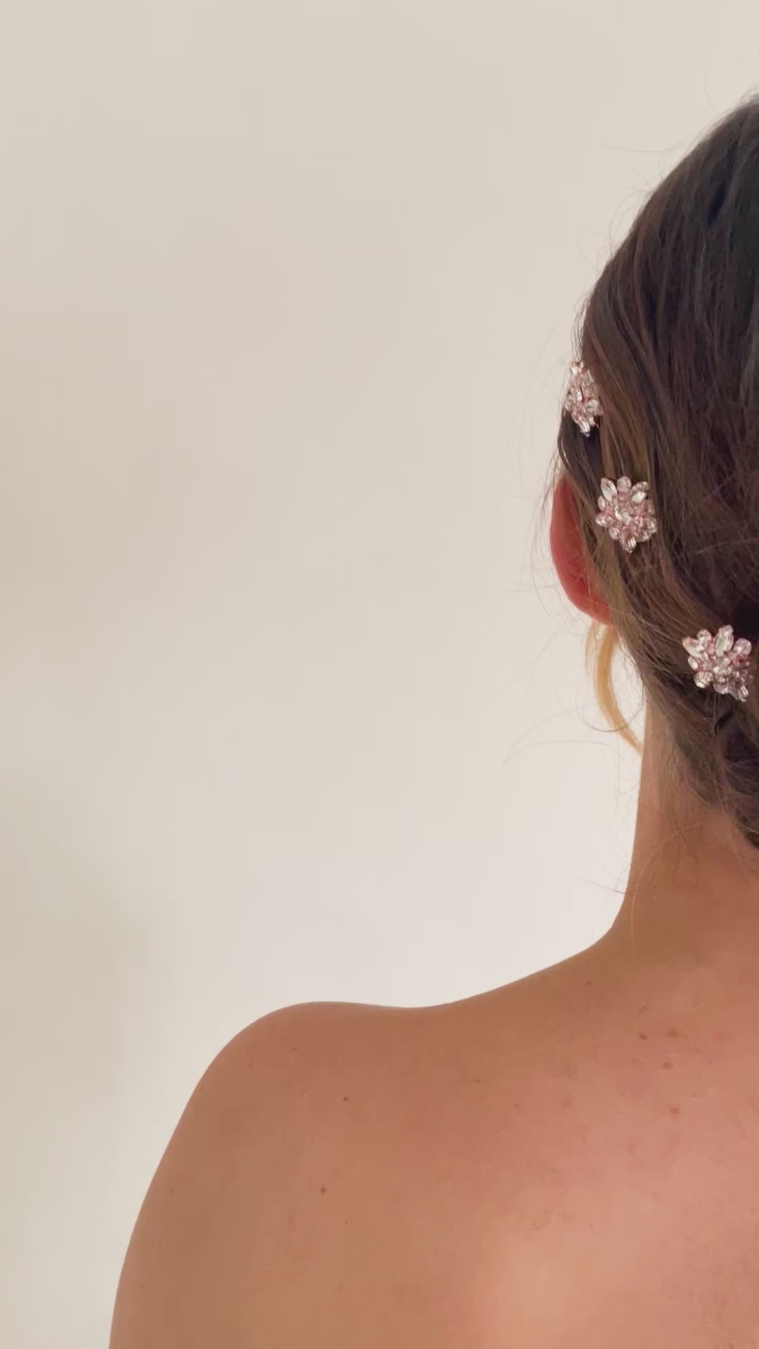 PICS CHIGNON MARIEE<BR>Stella rose (lot de 6 pics)