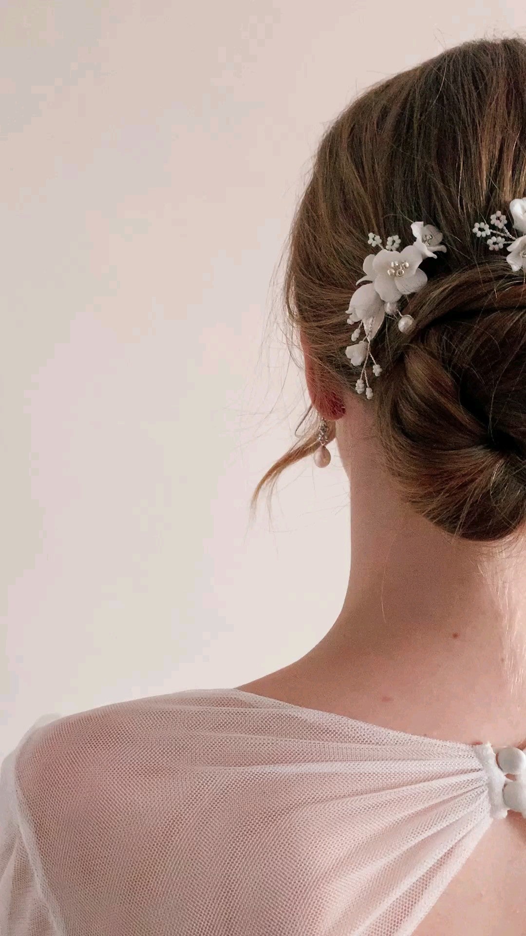 BOUCLES D'OREILLES MARIEE<BR>Marie or rose