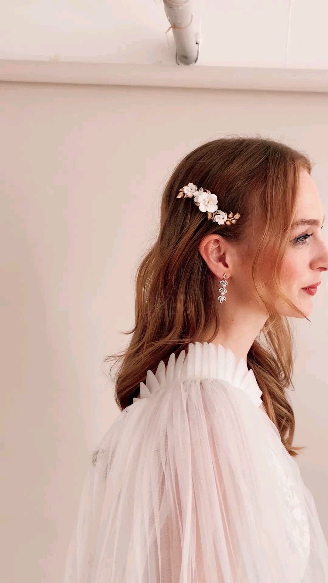 BOUCLES D'OREILLES<BR>Elisa Or rose