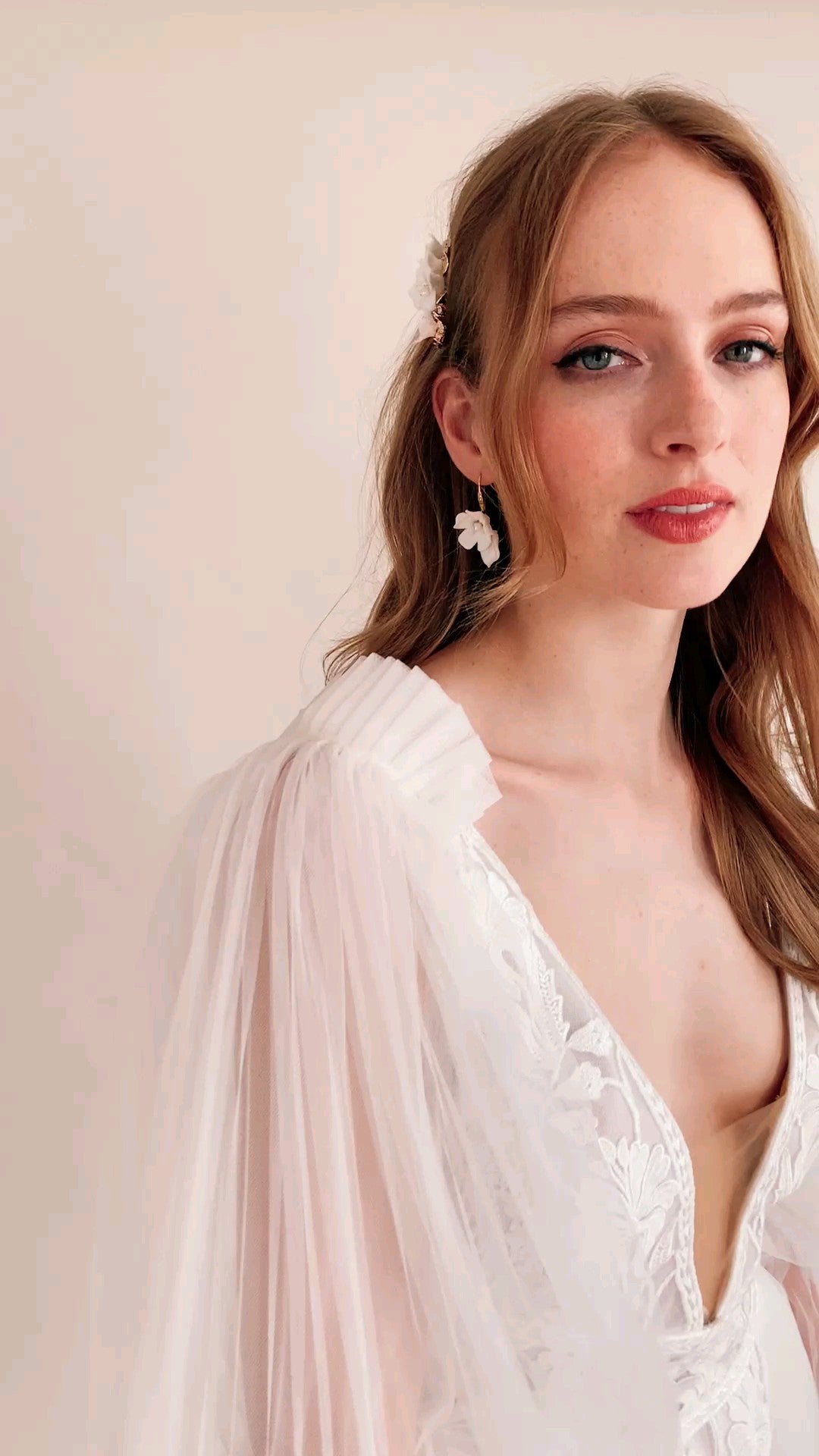 BOUCLES D'OREILLES<BR>Fleur