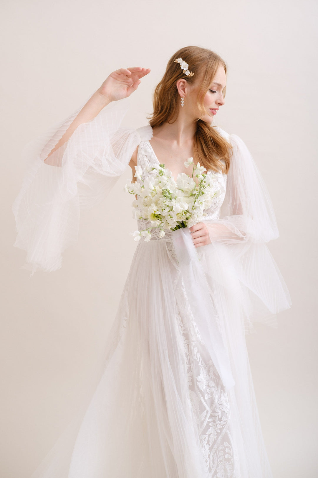 PEIGNE FLEURI DORE<BR>Marie