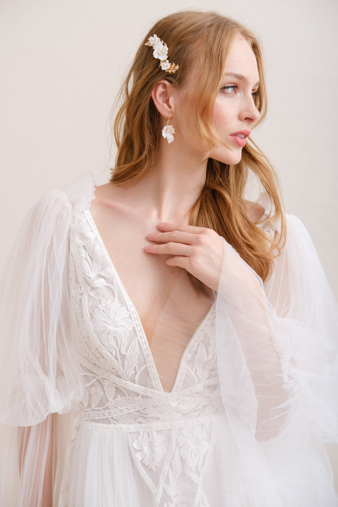 PEIGNE FLEURI DORE<BR>Marie