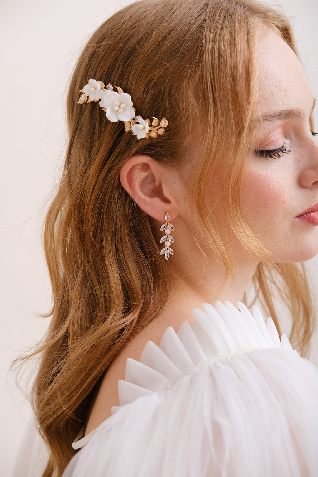 BOUCLES D'OREILLES<BR>Elisa Or rose