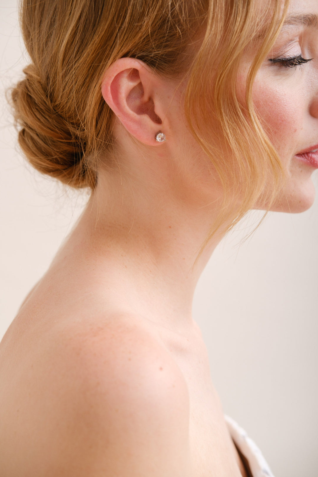 BOUCLES D'OREILLES MARIEE<BR>Solitaire Or