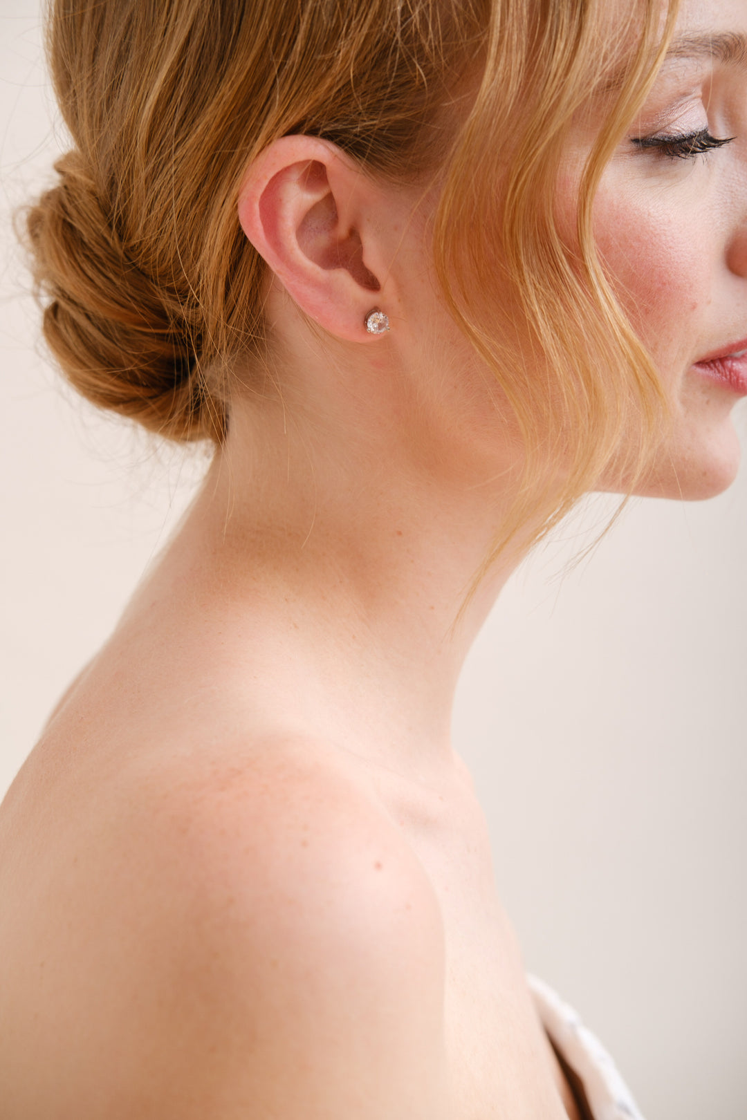 BOUCLES D'OREILLES MARIEE<BR>Solitaire