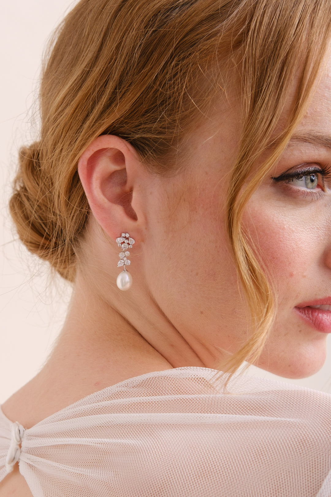 BOUCLES D'OREILLES MARIEE<BR>Marie or rose