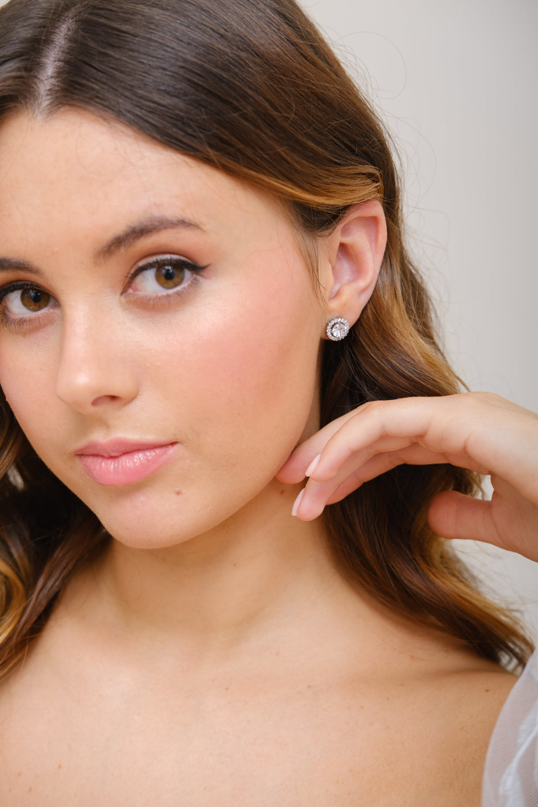 BOUCLES D'OREILLES MARIEE<BR>Claire Or rose