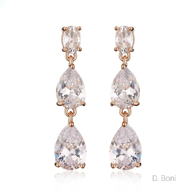 BOUCLES D'OREILLES MARIEE<BR>Marion or rose