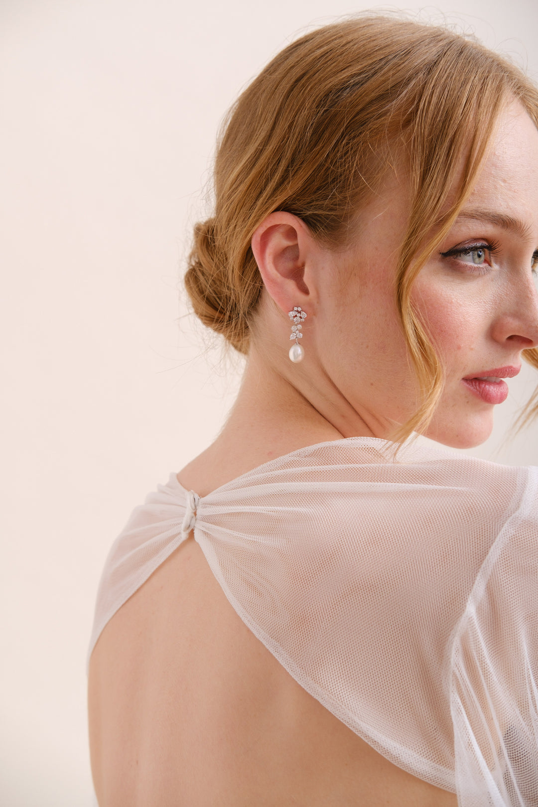 BOUCLES D'OREILLES MARIEE<BR>Marie or rose