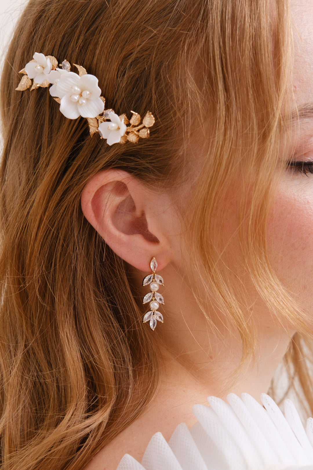 BOUCLES D'OREILLES<BR>Elisa Or rose