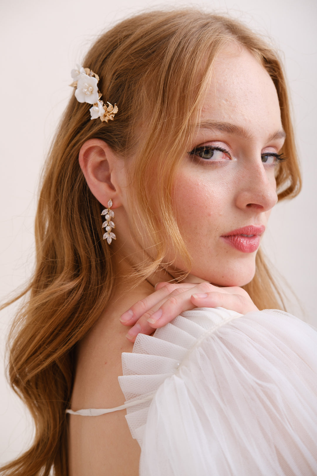 BOUCLES D'OREILLES<BR>Elisa Or rose