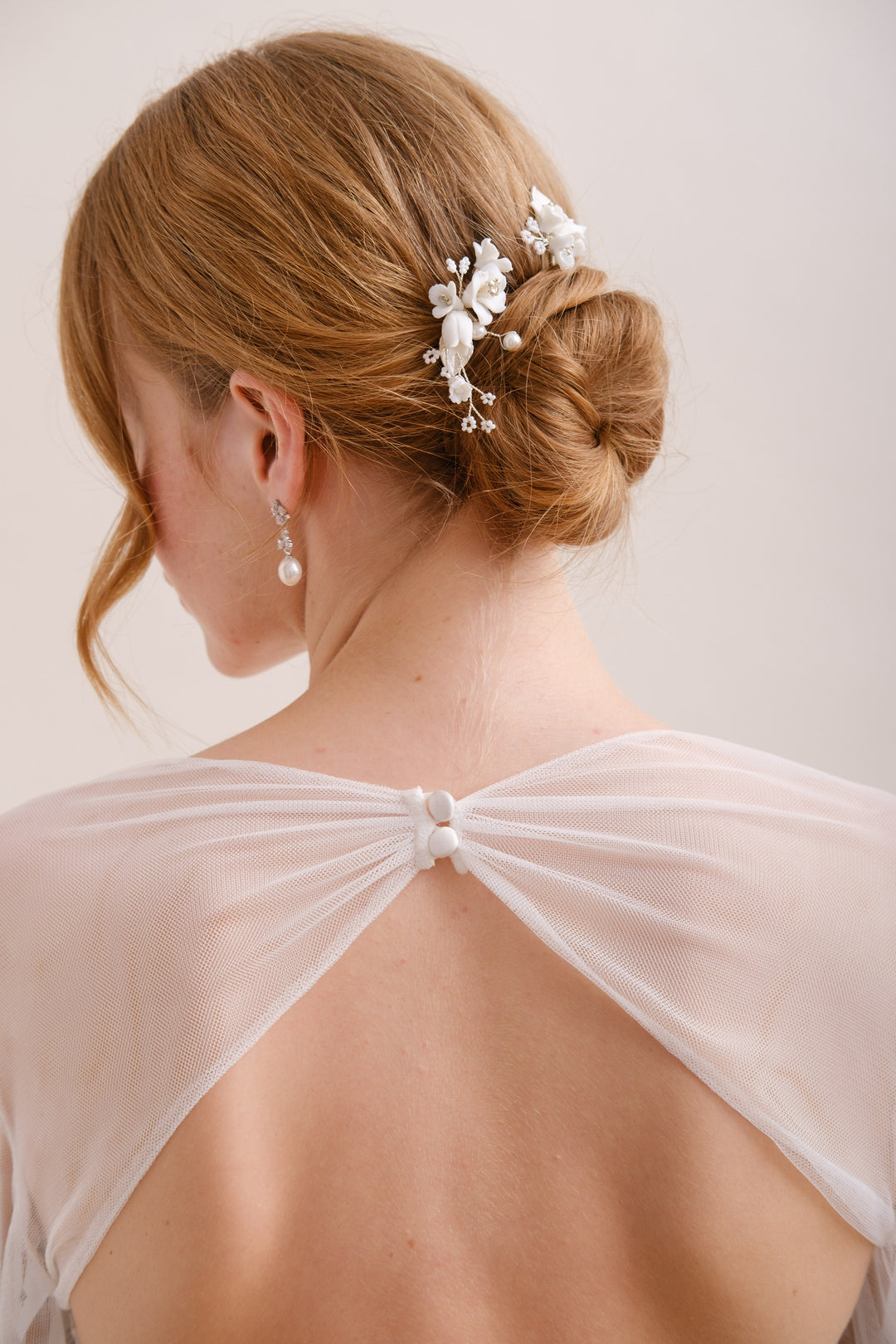 BOUCLES D'OREILLES MARIEE<BR>Marie or rose