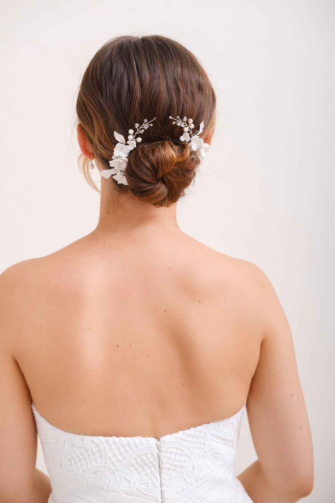 ACCESSOIRE CHEVEUX MARIAGE FLEURI<BR>Juliette (lot de 2)