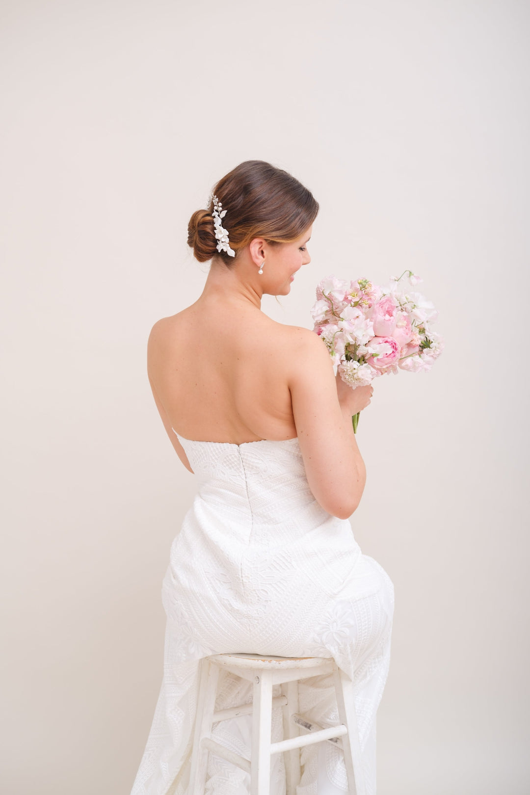 ACCESSOIRE CHEVEUX MARIAGE FLEURI<BR>Juliette (lot de 2)