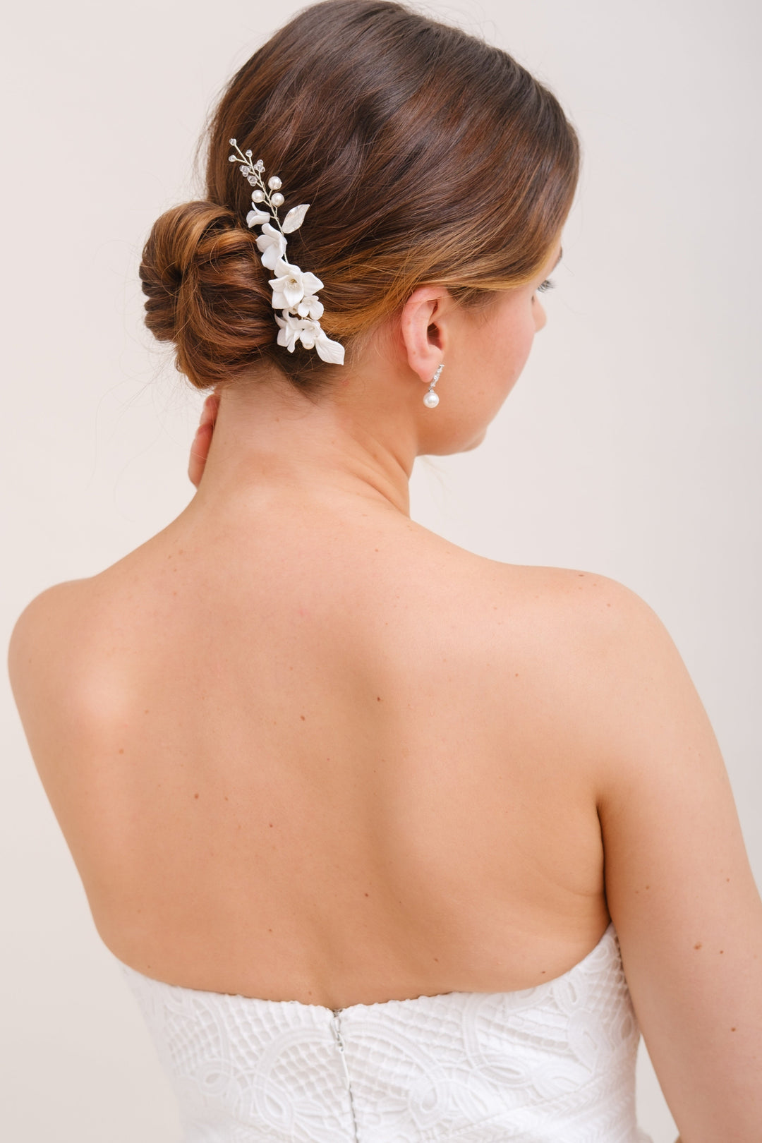 ACCESSOIRE CHEVEUX MARIAGE FLEURI<BR>Juliette (lot de 2)